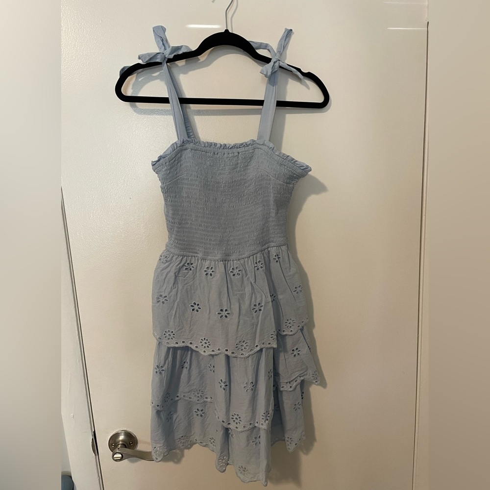 Blue Ruffle Dress